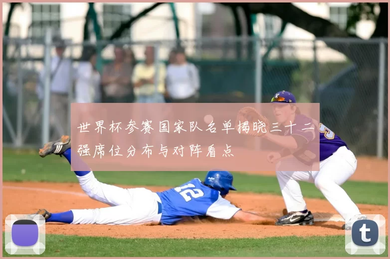 世界杯参赛国家队名单揭晓三十二强席位分布与对阵看点