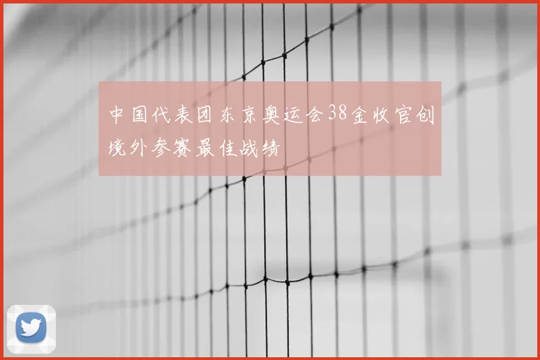 中国代表团东京奥运会38金收官创境外参赛最佳战绩